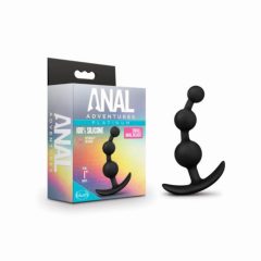 Anal Adventures Platinum - analne kroglice - majhne (črne)