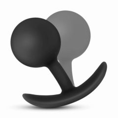 Anal Adventures Platinum Vibra Plug - analni dildo (črn)