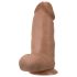 Blush Chub - realistični dildo s priseskom - 18 cm - naravna barva