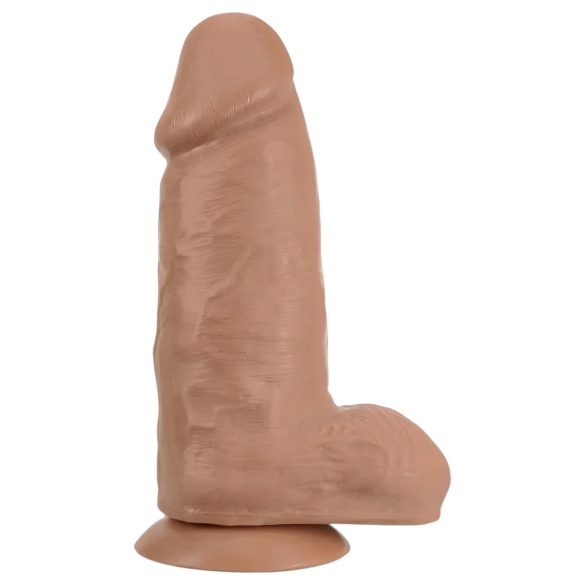Blush Chub - realistični dildo s priseskom - 18 cm - naravna barva