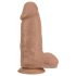 Blush Chub - realistični dildo s priseskom - 18 cm - naravna barva