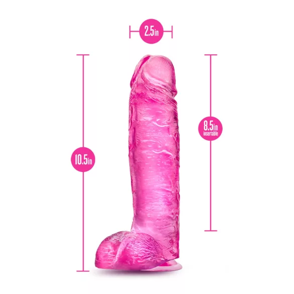 Blush B Yours Plus - realistični dildo (rožnata)