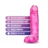 Blush B Yours Plus - realistični dildo (rožnata)