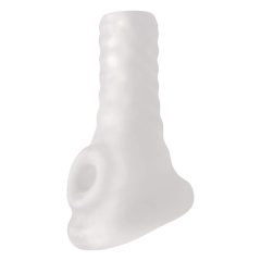   Perfect Fit Breeder - odprt ovoj za penis (10 cm) - mlečno bela