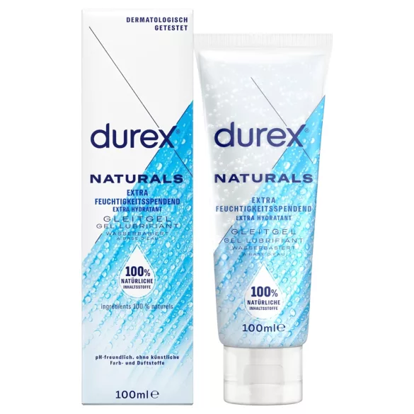 Durex Natural - lubrikant na vodni osnovi - vlažilen - 100 ml