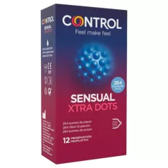 Control - kondomi z dodatno teksturo - pikčasti - 12 kosov