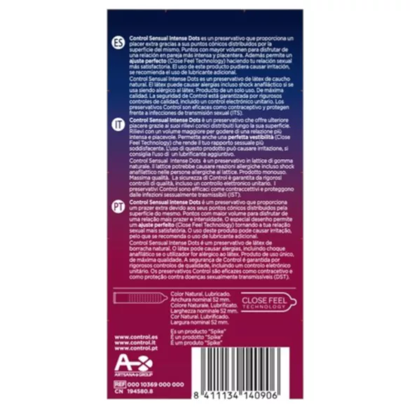 Control - kondomi z izboklinami - 12 kos
