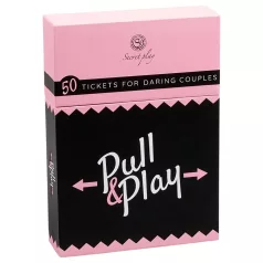   Secret Play Pull & Play - erotična kartna igra za pare (50 kart) - v 7 jezikih