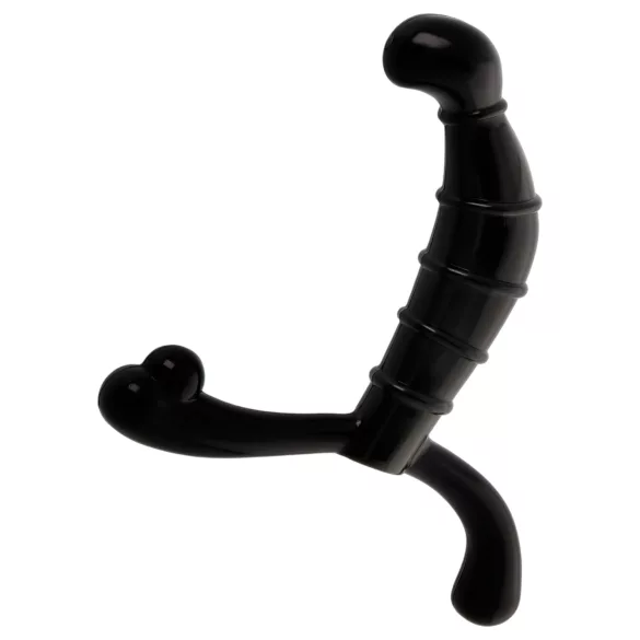 Addicted Toys - masažer prostate in presredka (črn) - 11,3 cm