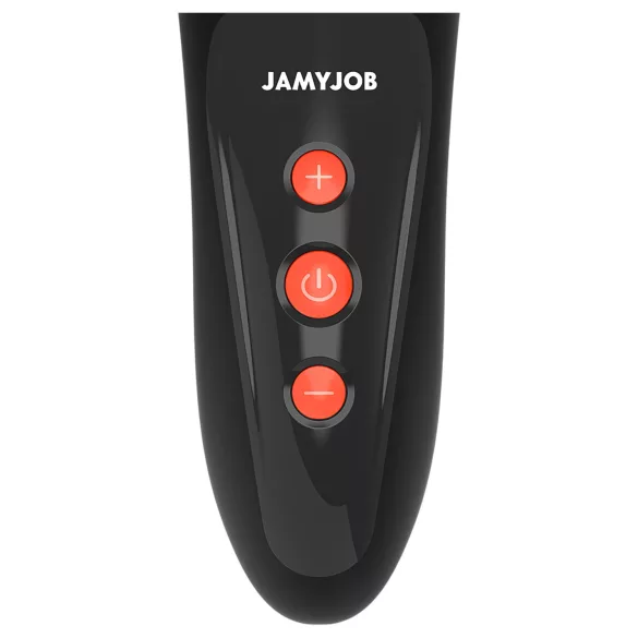 JamyJob - vibrator za glavico penisa - pulzirajoč - črna
