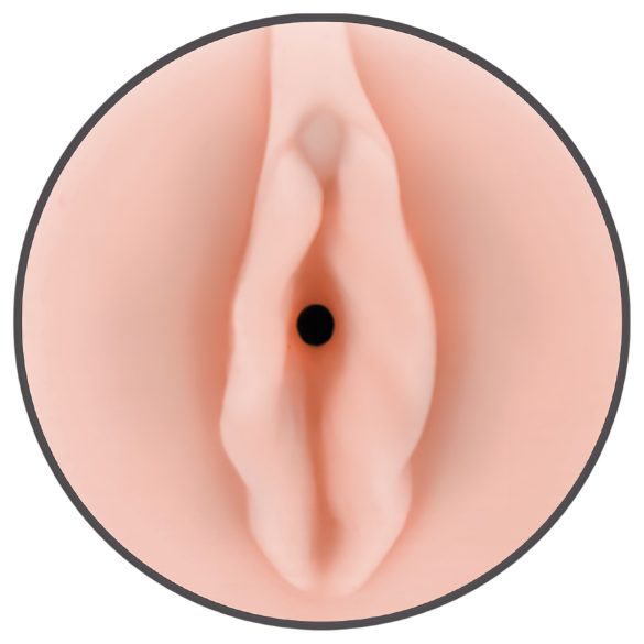 JamyJob - realistična umetna vagina v ohišju - črna/naravna