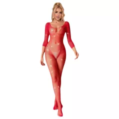 Subblime 952419 - catsuit z bleščicami - rdeča - XS-M