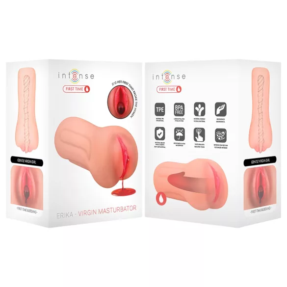 Intense First Time Erica - realistični nedolžni masturbator v obliki vagine (naraven)