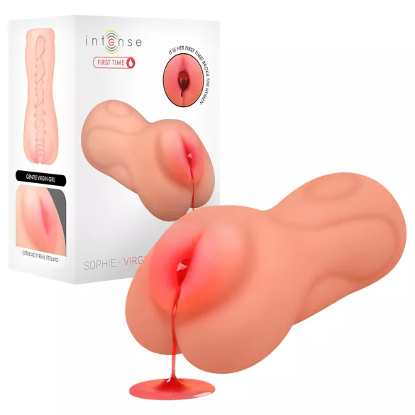 Intense First Time Sophie - realističen masturbator deviške muce (naraven)
