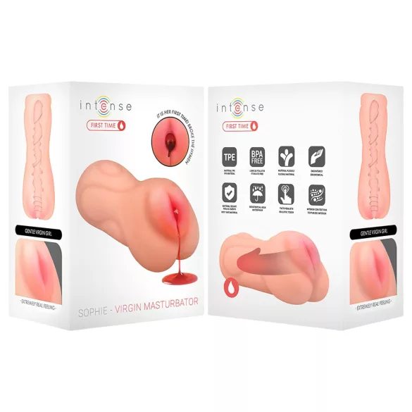 Intense First Time Sophie - realističen masturbator deviške muce (naraven)