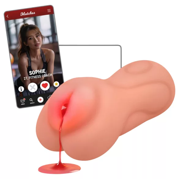 Intense First Time Sophie - realističen masturbator deviške muce (naraven)