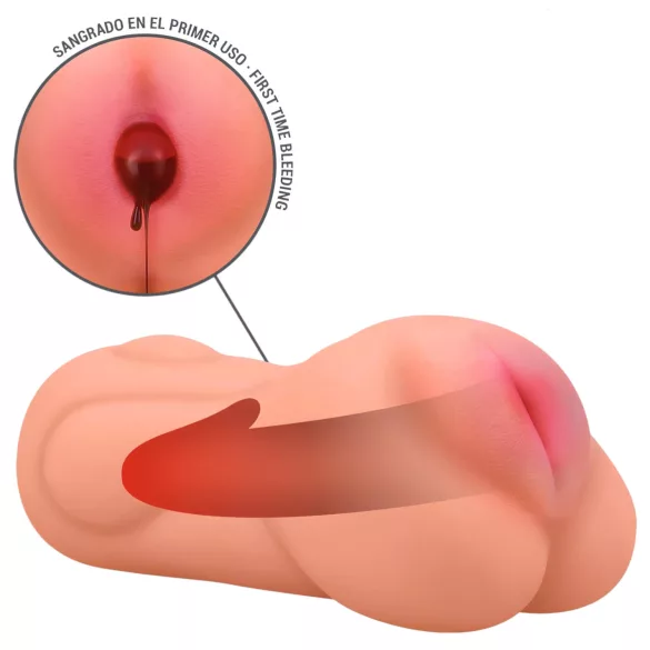 Intense First Time Sophie - realističen masturbator deviške muce (naraven)