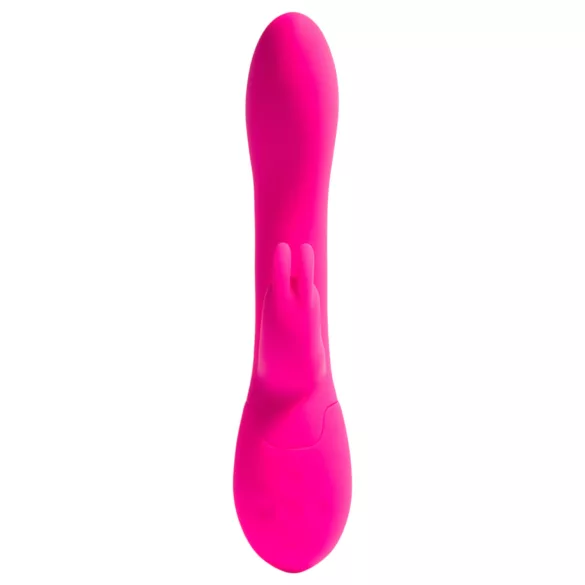 Platanomelón Lucas - vibrator s stimulatorjem klitorisa - akumulatorski - roza
