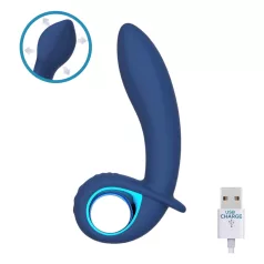 INTOYOU Palha - akumulatorski napihljiv vibrator (moder)