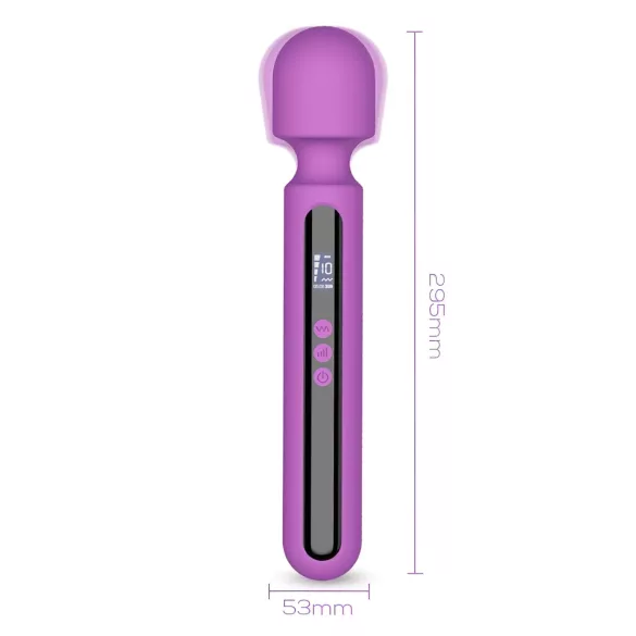 Engily Ross Aura - vibrator za masažo - akumulatorski, digitalni - vijoličen