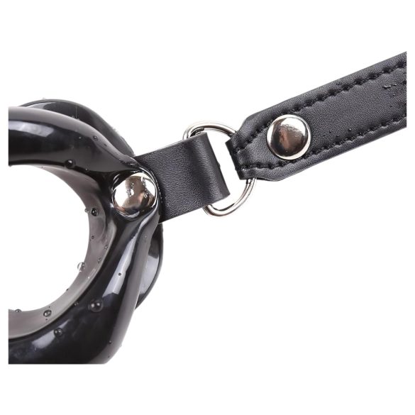 Latetobed - ustni gag v obliki ust - silikon - črna