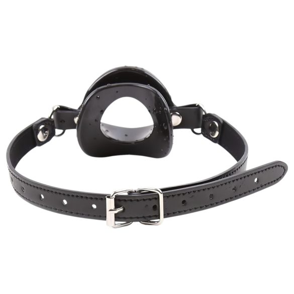 Latetobed - ustni gag v obliki ust - silikon - črna