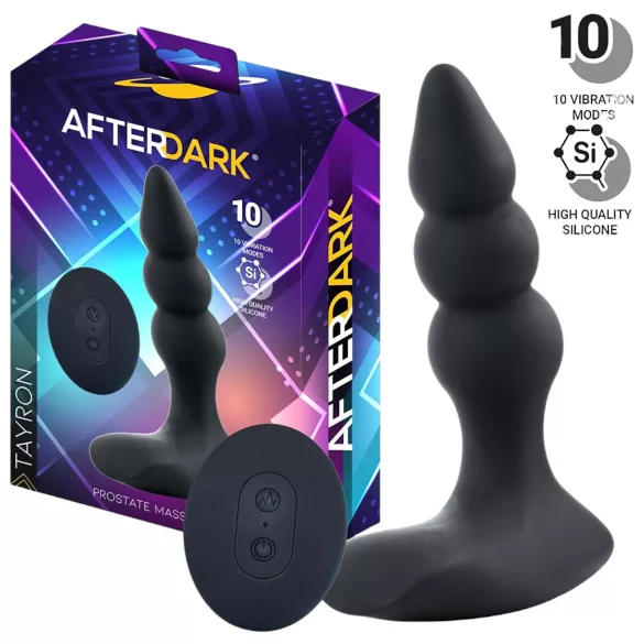 AfterDark - vibracijski masažer prostate - črna