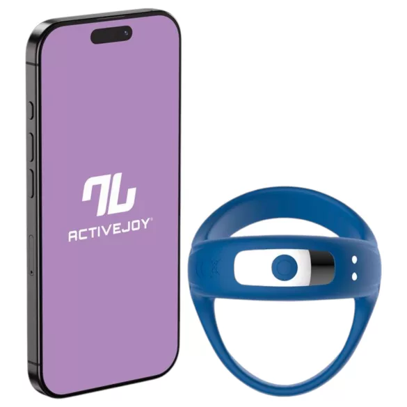 INTOYOU - vibracijski erekcijski obroč za penis in moda - modra barva