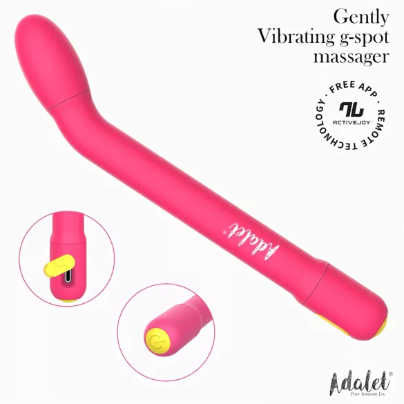 Adalet Gently - vibrator za G-točko in prostato - pametni - roza