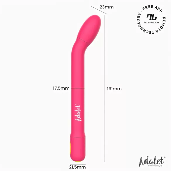 Adalet Gently - vibrator za G-točko in prostato - pametni - roza