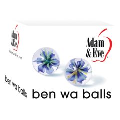 Adam & Eva - Ben Wa steklene orgazmične kroglice (prosojne)