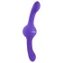 Evolved - dvojni vibrator z vibracijo in premikanjem - polnljiv - vijoličen