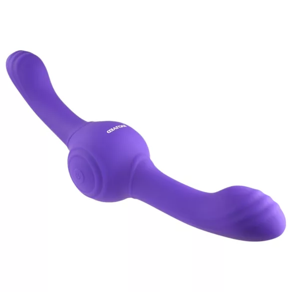 Evolved - dvojni vibrator z vibracijo in premikanjem - polnljiv - vijoličen