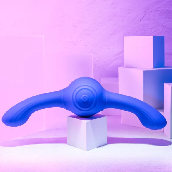 Evolved - dvojni vibrator z vibracijo in premikanjem - polnljiv - vijoličen