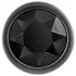 Evolved Black Gem - kovinski analni čep set s črnim kamnom (srebrn)