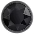 Evolved Black Gem - kovinski analni čep set s črnim kamnom (srebrn)
