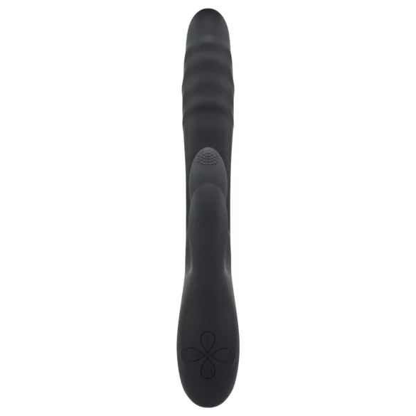 Playboy Rapid Rabbit - vibrator za klitoris in točko G - akumulatorski - črn