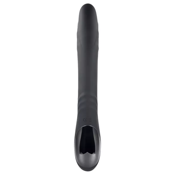 Playboy Rapid Rabbit - vibrator za klitoris in točko G - akumulatorski - črn