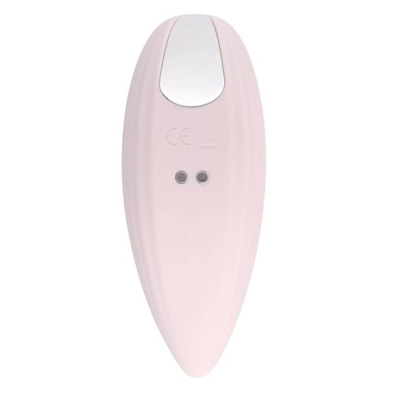Playboy Palm - Vodoodporni klitorisni vibrator 2v1 z možnostjo polnjenja (roza)
