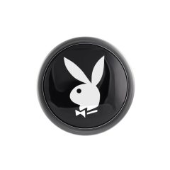 Playboy Tux - analni dildo - majhen (srebrn)