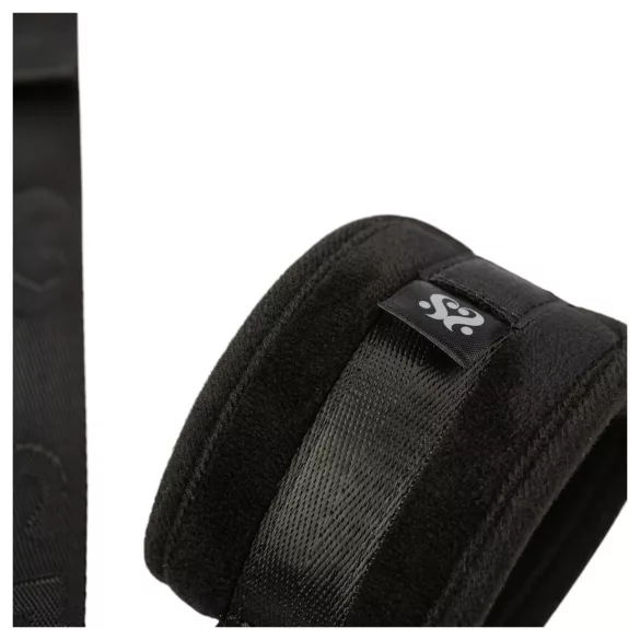 Sei Mio - lisice in ovratnica - vezanje rok zadaj - črna