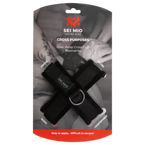 Sei Mio - ročne in gleženjske lisice - črna