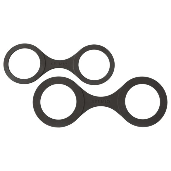 Sei Mio - silikonske lisice - M - črna