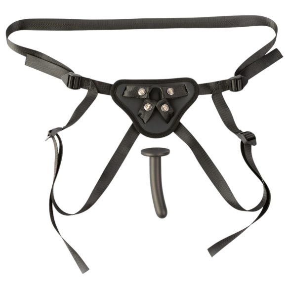 Sei Mio - pripenjajoči dildo s pasom - 12,5 cm - črn