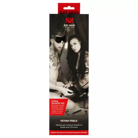 Sei Mio - BDSM komplet 5-delni - črna