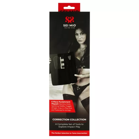 Sei Mio - komplet za kaznovanje - 5 delni - črna