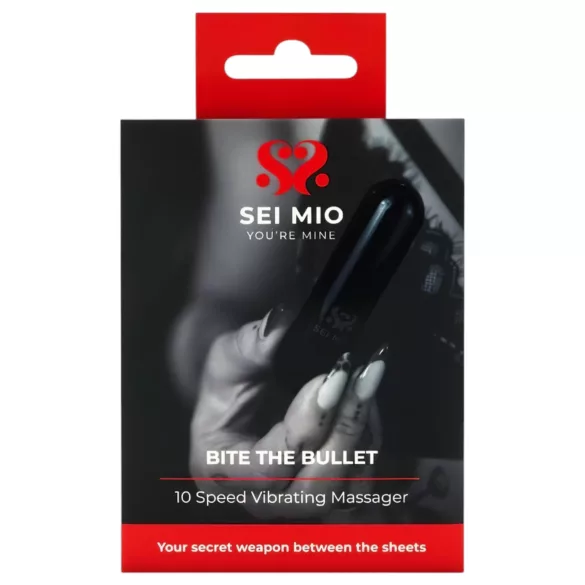 Sei Mio - mini vibrator - črna