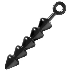 XR Brands - Spades - rebrast analni dildo (črn)