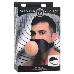 Master Series - ustni gag - vagina oblika - natur