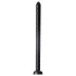 HOSED - analni dildo s priseskom - rebrast, črn, 19 cm